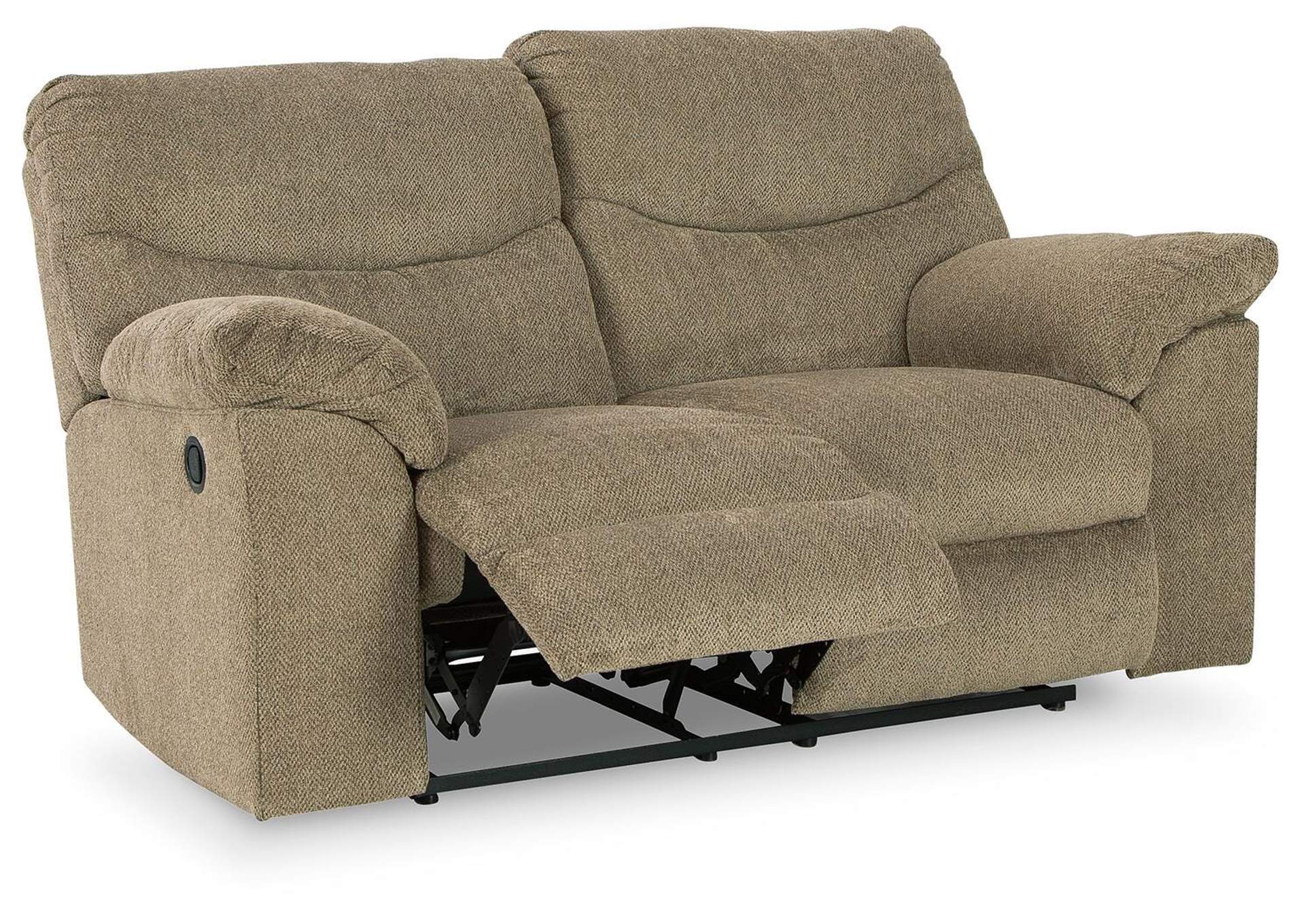 Alphons Reclining Loveseat angled view
