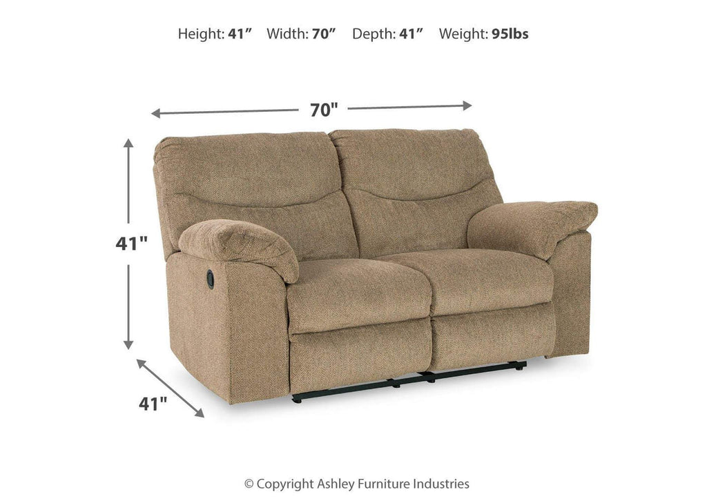 Alphons Sofa, Loveseat and Recliner dimensions