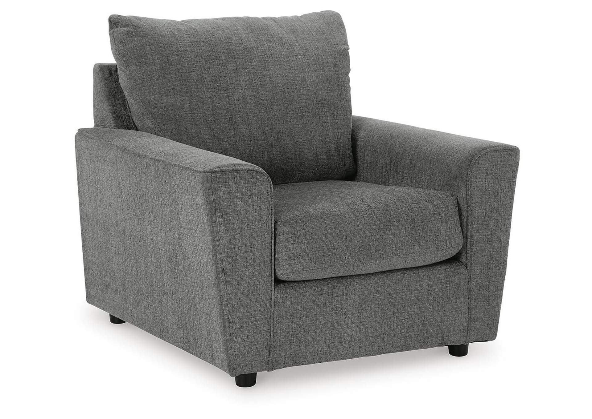 Stairatt Sofa, Loveseat, Chair and Ottoman angled view