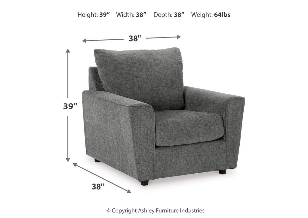 Stairatt Sofa, Loveseat, Chair and Ottoman dimensions