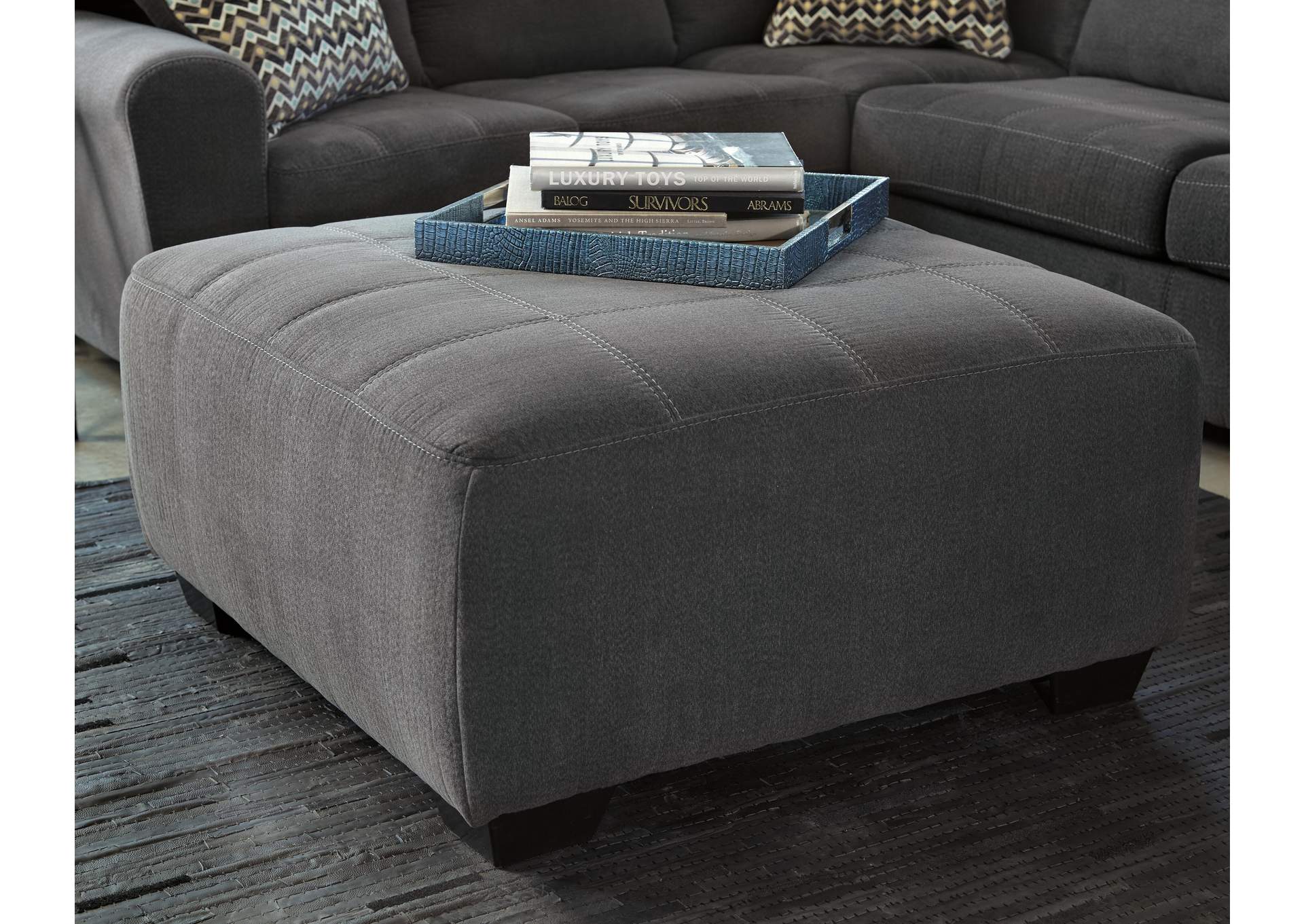 Ambee Oversized Accent Ottoman room view
