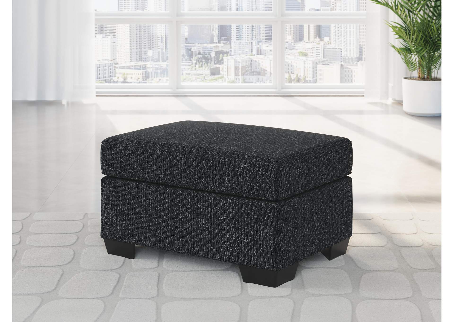 Jasmine Peaks Ottoman