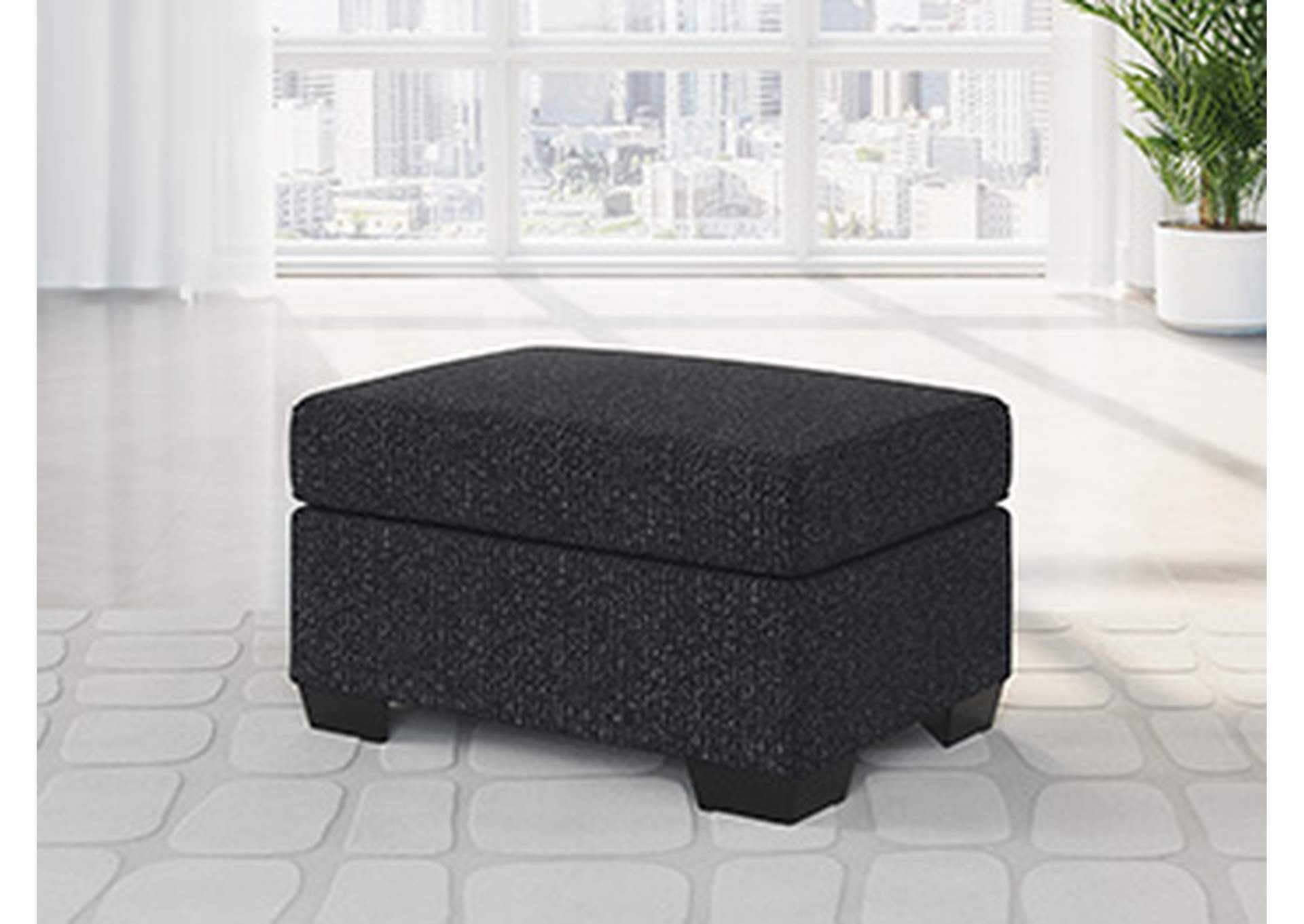Jasmine Peaks Ottoman