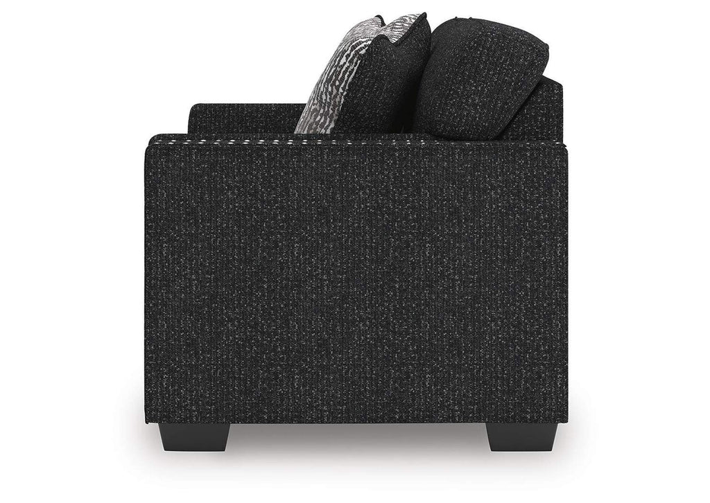 Jasmine Peaks Loveseat side view