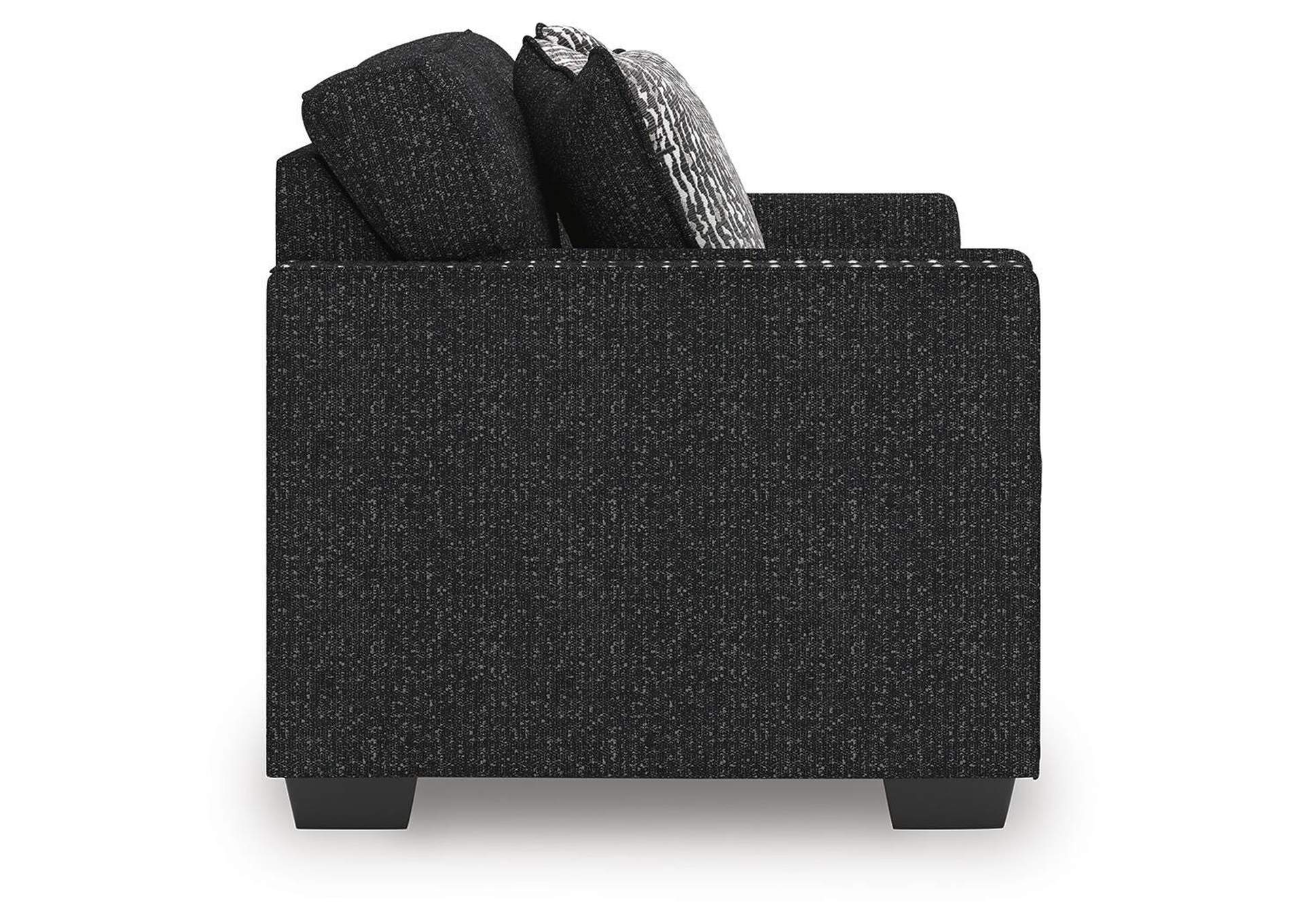 Jasmine Peaks Loveseat side view