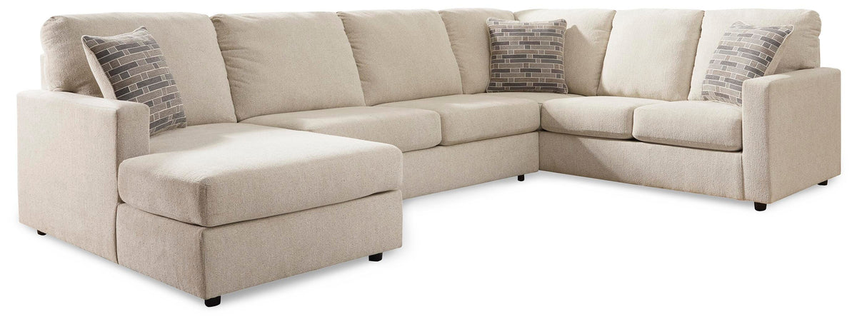 Edenfield sectional, 3-Piece Sectional with Chaise · Left-Facing Chaise · 136 × 88 × 38 in, view 2