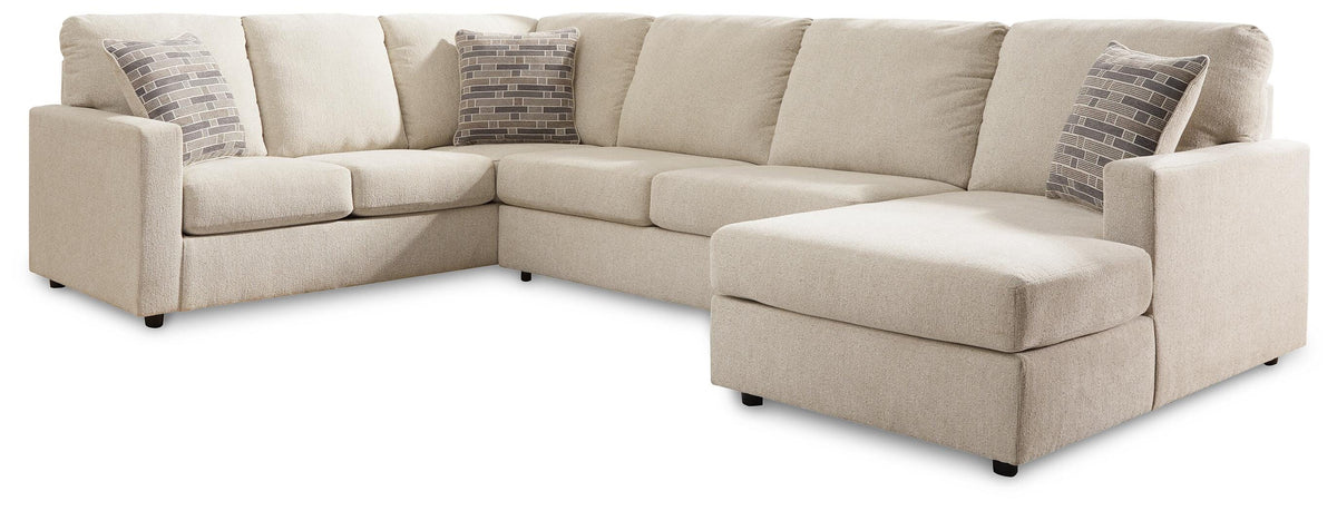 Edenfield sectional, 3-Piece Sectional with Chaise · Right-Facing Chaise · 88 × 136 × 38 in, view 2