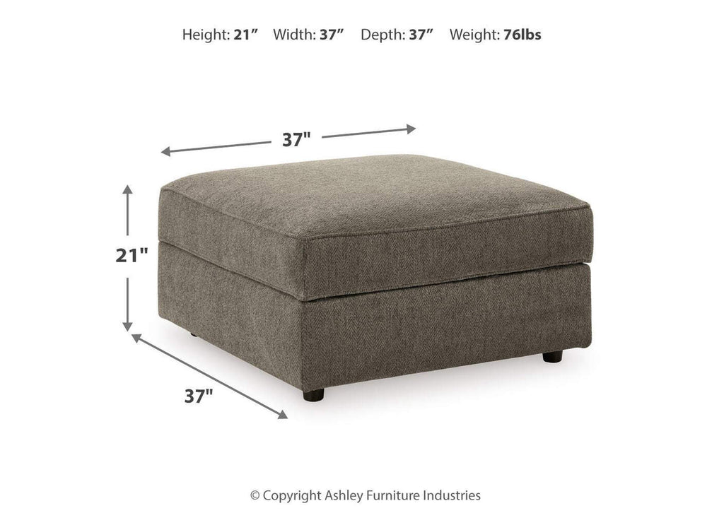O'Phannon Ottoman With Storage dimensions