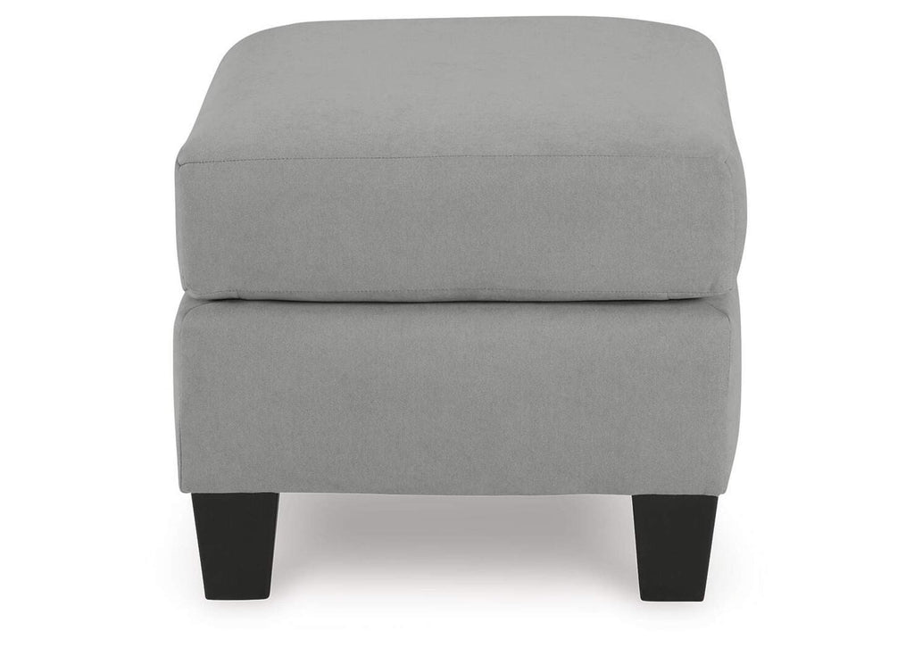 Adlai Chair and Ottoman side view