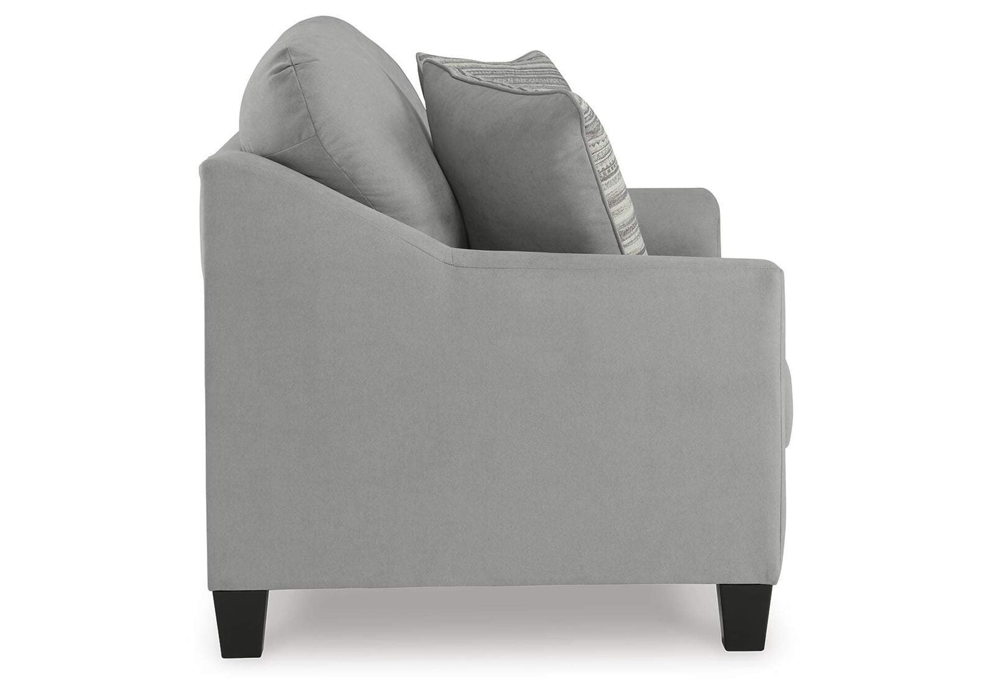 Adlai Sofa, Loveseat, Chair and Ottoman side view