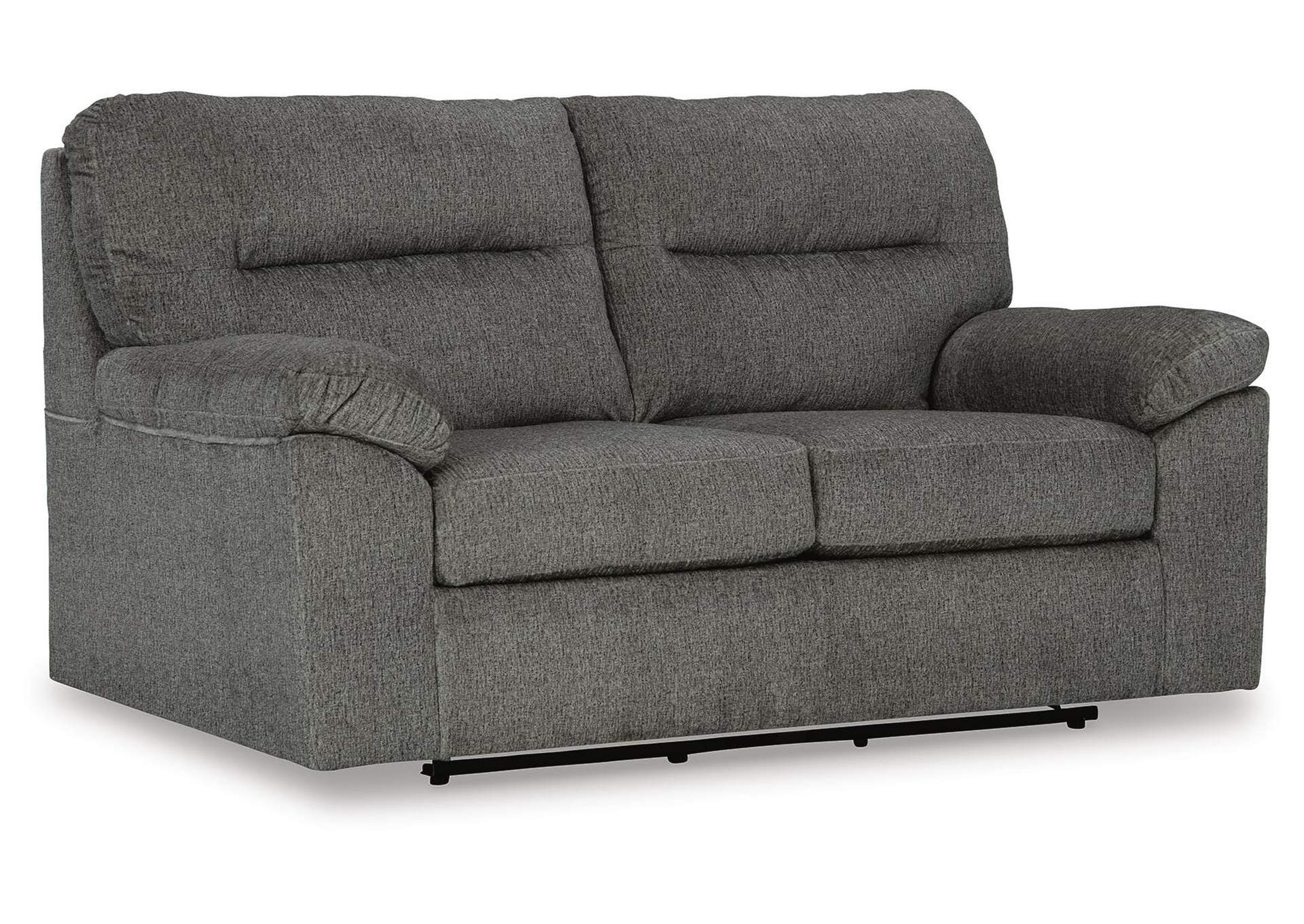 Bindura Glider Loveseat angled view