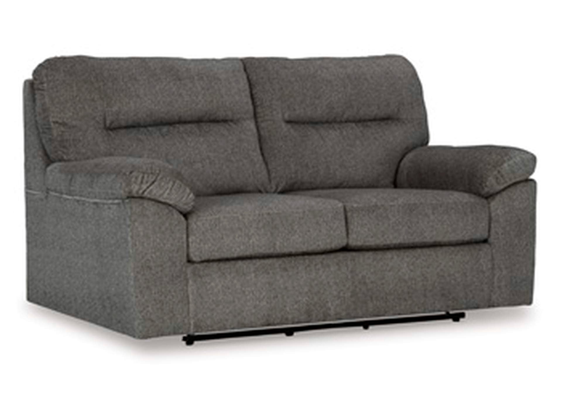 Bindura Glider Loveseat angled view