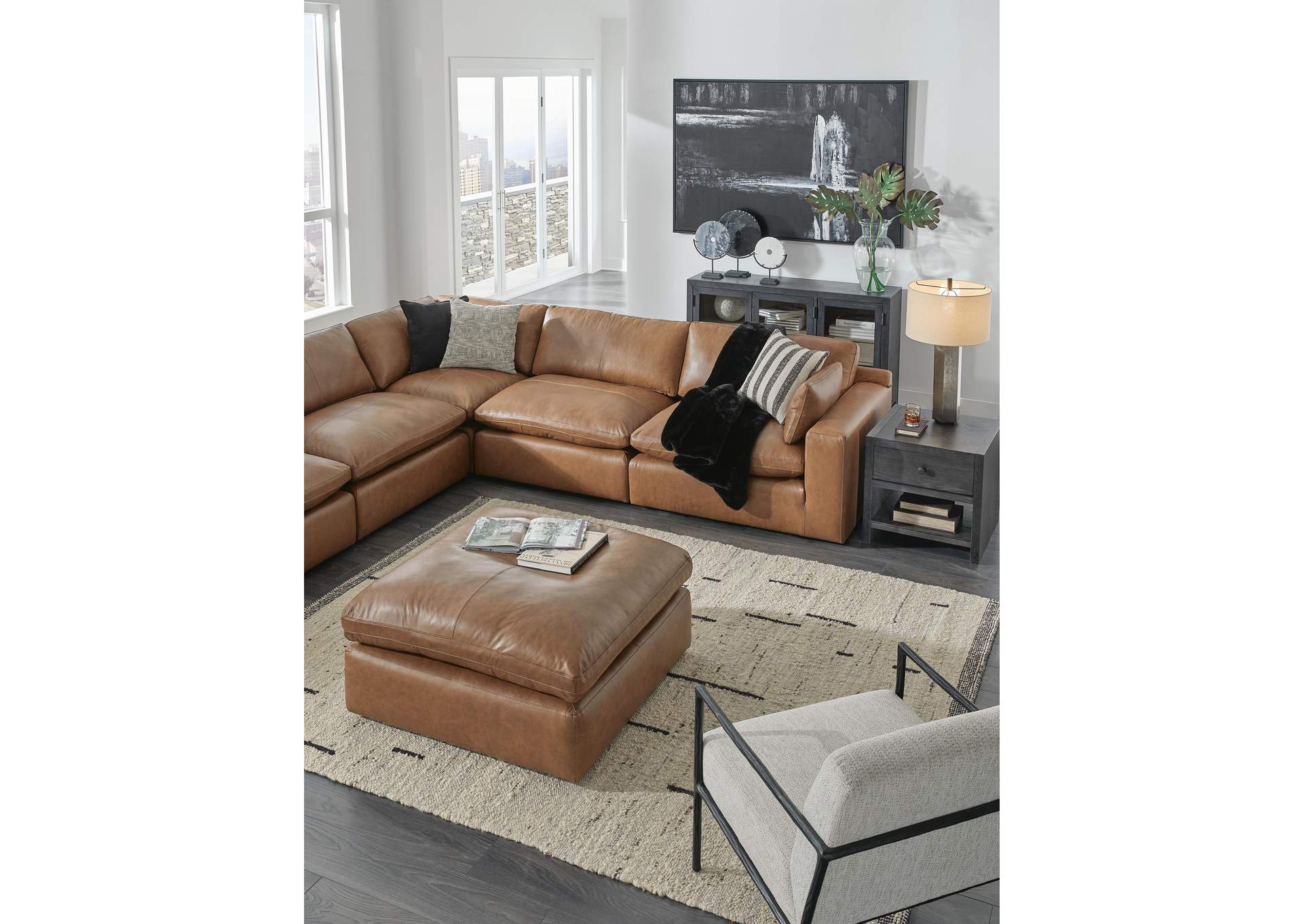 Emilia Oversized Accent Ottoman