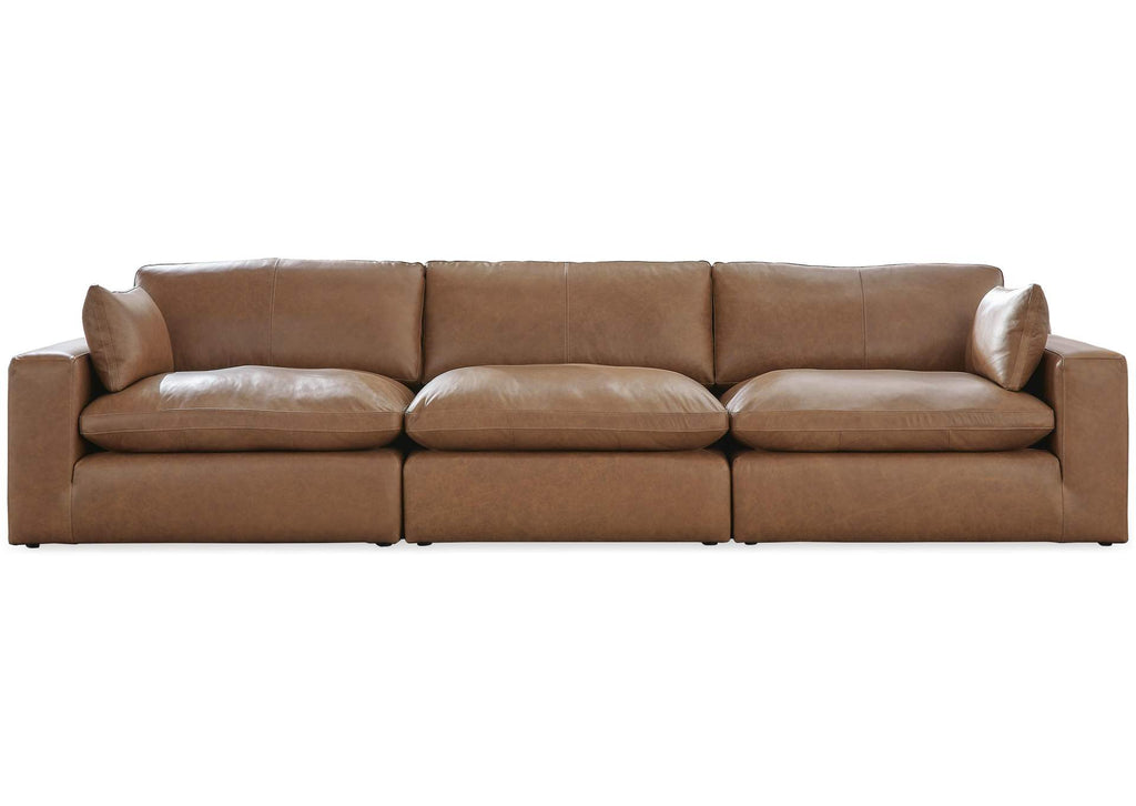 Emilia Leather Modular Sofa and Loveseat