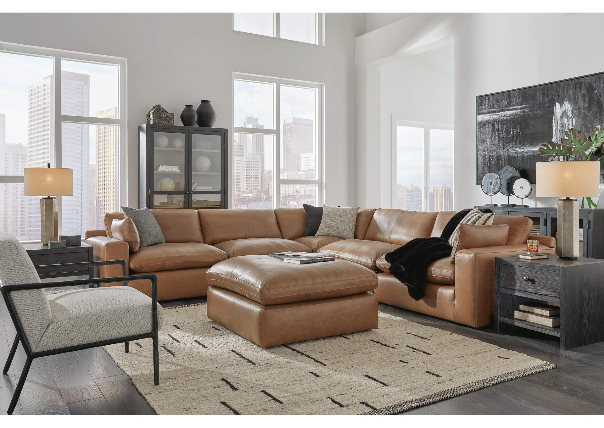 Emilia Oversized Accent Ottoman