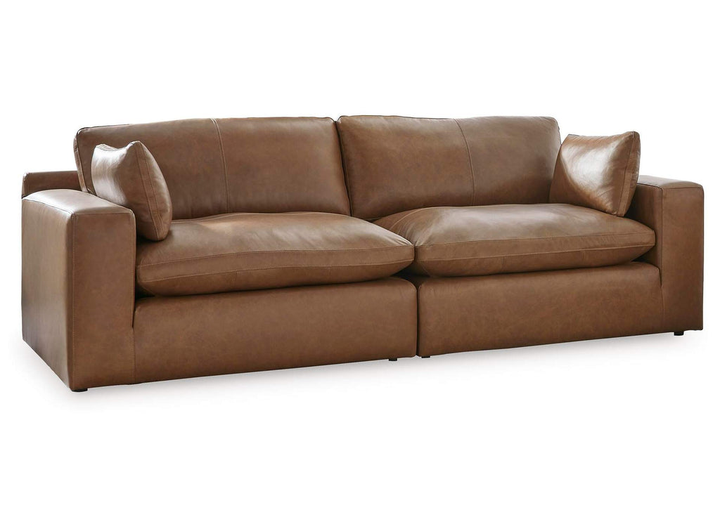 Emilia Leather Modular Sofa and Loveseat