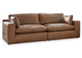 Emilia Leather Modular Sofa and Loveseat