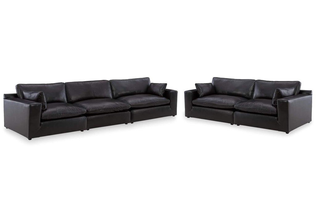 Emilia Leather Modular Sofa and Loveseat