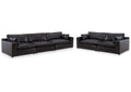 Emilia Leather Modular Sofa and Loveseat