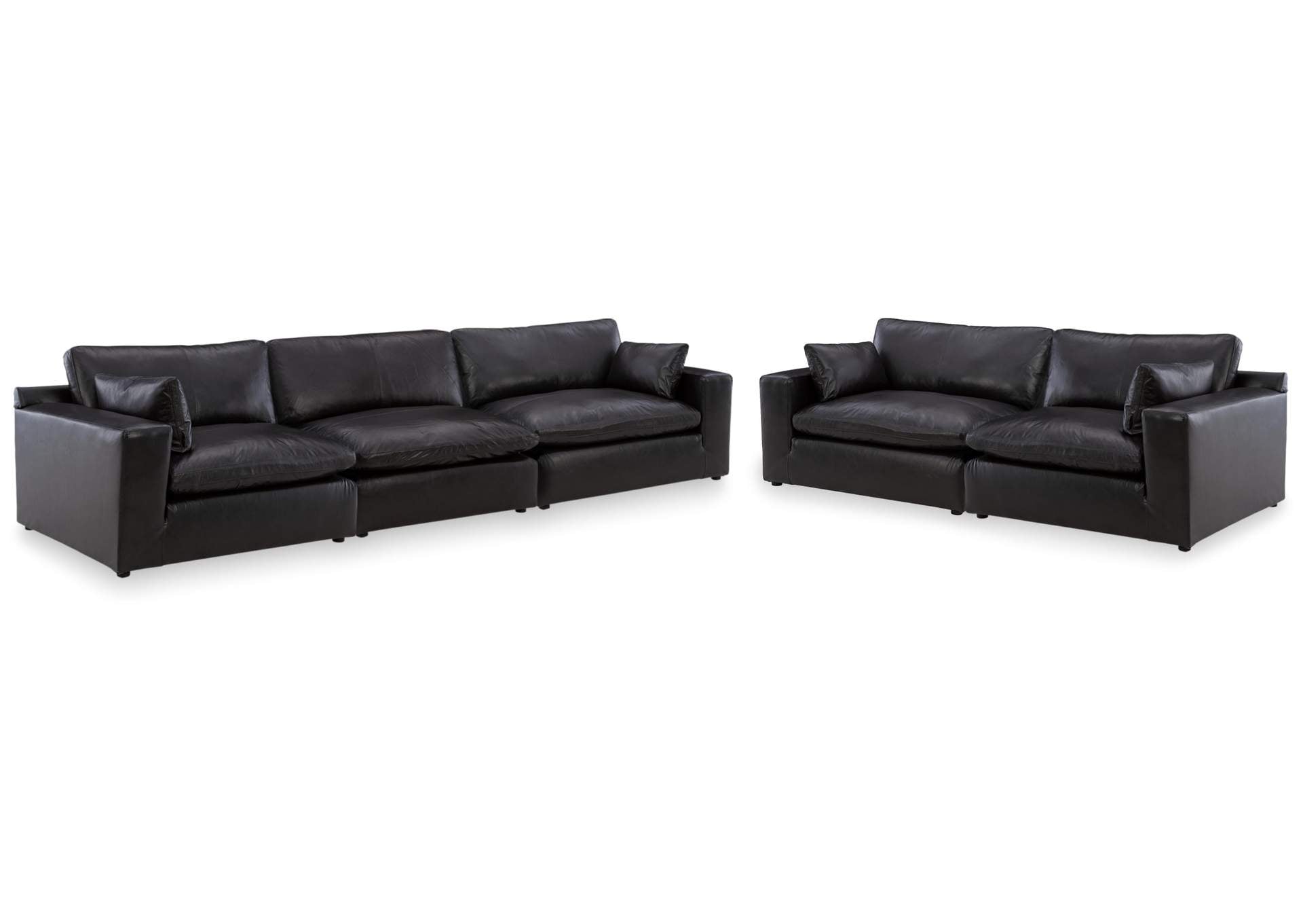 Emilia Leather Modular Sofa and Loveseat