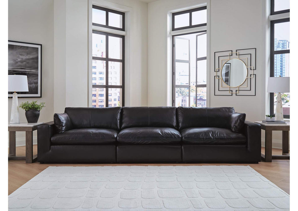 Emilia Leather Modular Sofa and Loveseat