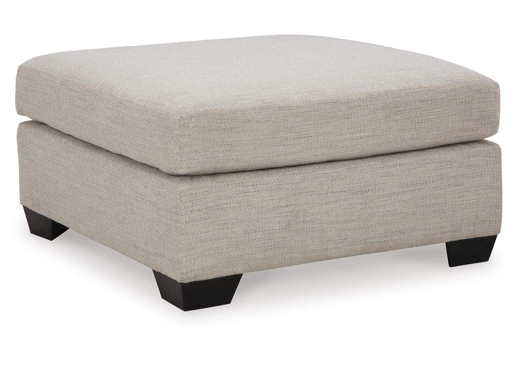 Mahoney Oversized Accent Ottoman angled view