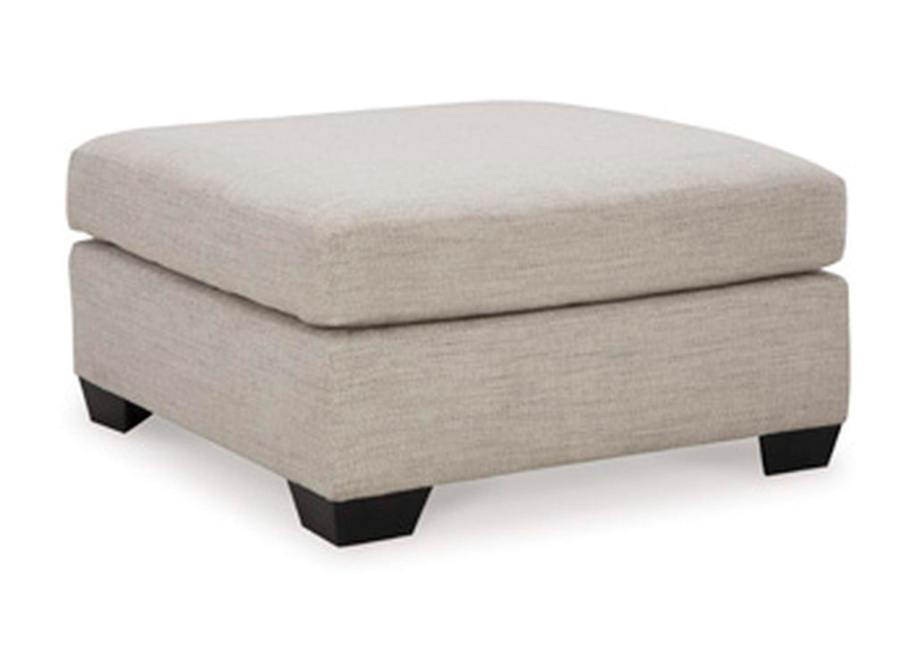 Mahoney Oversized Accent Ottoman angled view