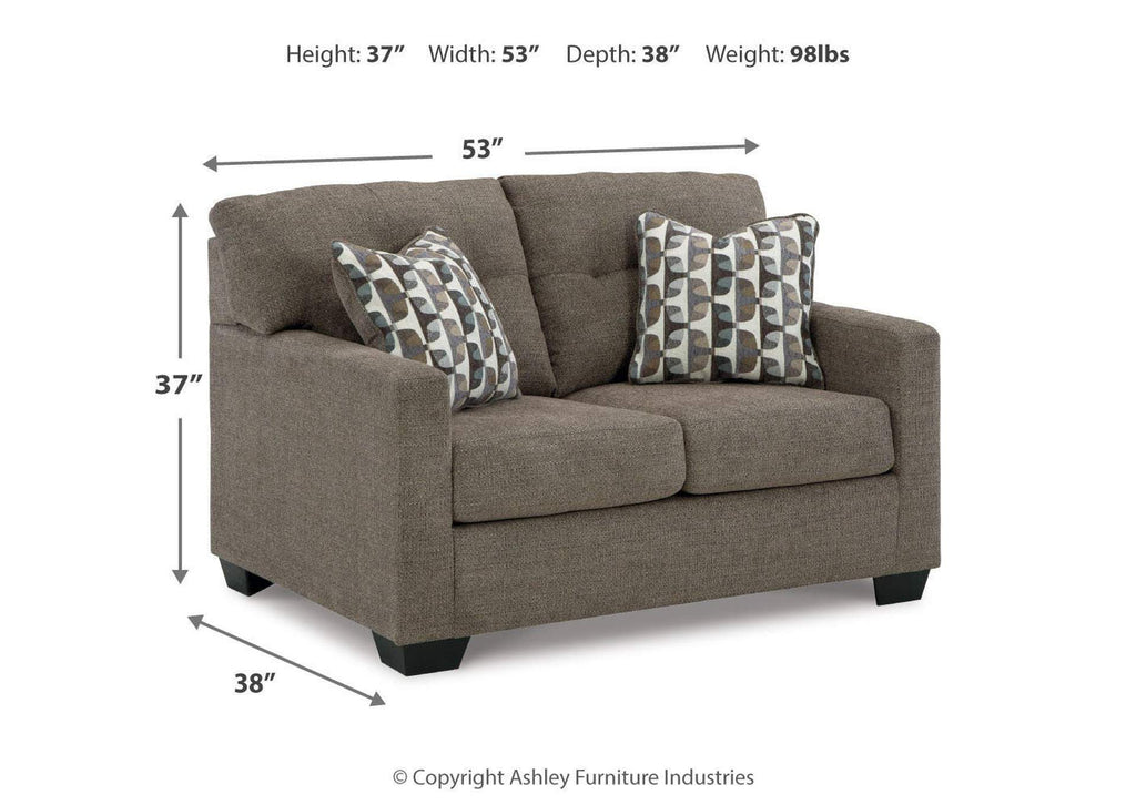 Mahoney Loveseat dimensions