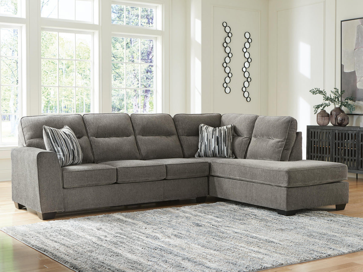 Olten sectional, 2-Piece Sectional with Chaise · Right-Facing Chaise · 117 × 88 × 40 in, view 2