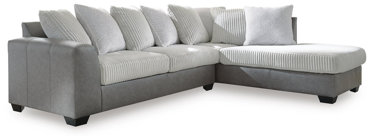 Clairette Court sectional, 2-Piece Sectional with Chaise · Right-Facing Chaise · 116 × 90 × 40 in, view 1