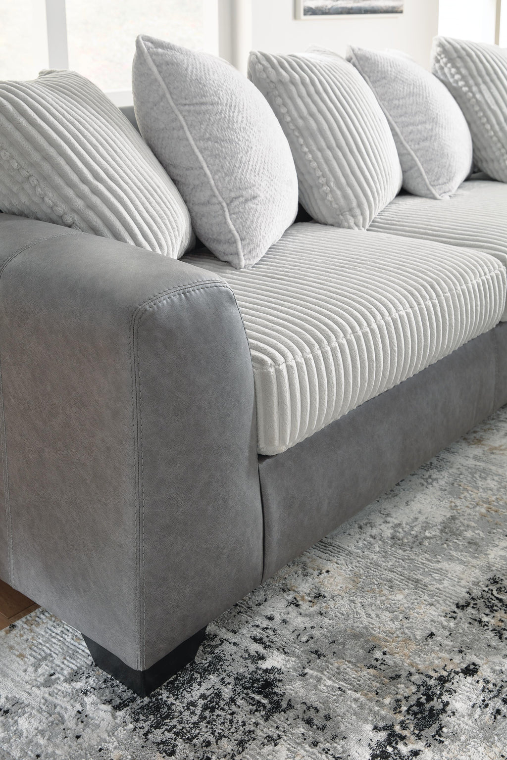 Clairette Court sectional, 2-Piece Sectional with Chaise · Right-Facing Chaise · 116 × 90 × 40 in, view 3