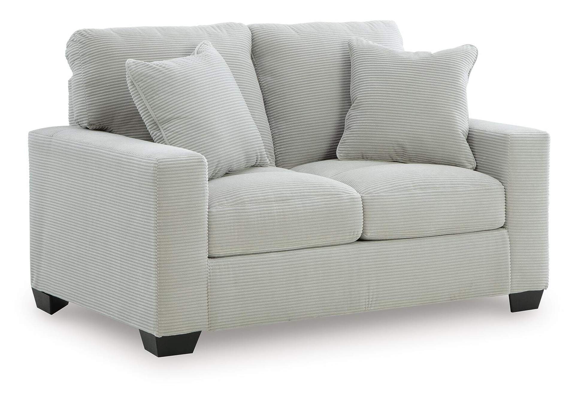 Amesley Sofa and Loveseat angled view