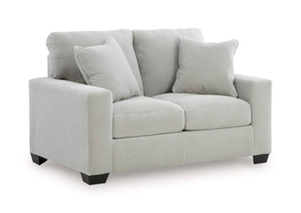 Amesley Sofa and Loveseat angled view