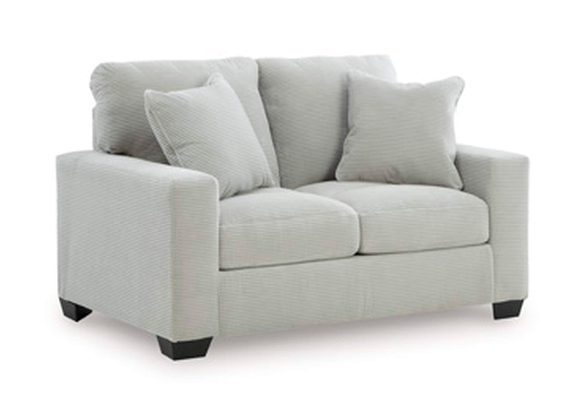 Amesley Sofa and Loveseat angled view