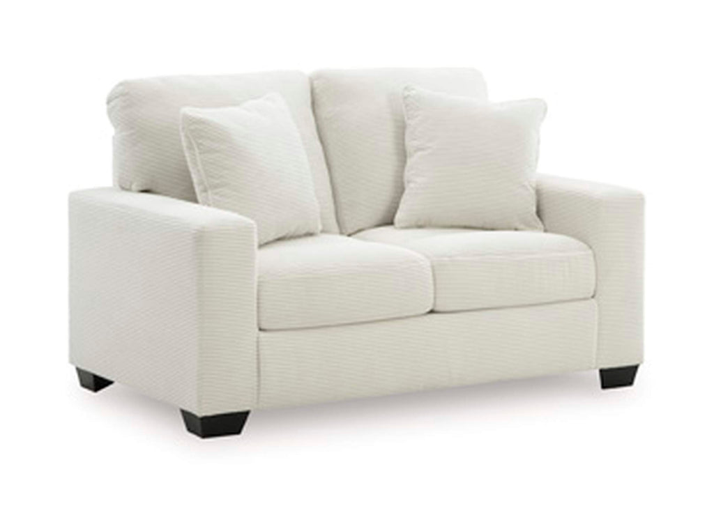 Amesley Sofa and Loveseat angled view