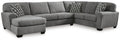 Birkdale Court sectional, 3-Piece Sectional with Chaise · Left-Facing Chaise · 137 × 90 × 38 in, view 1