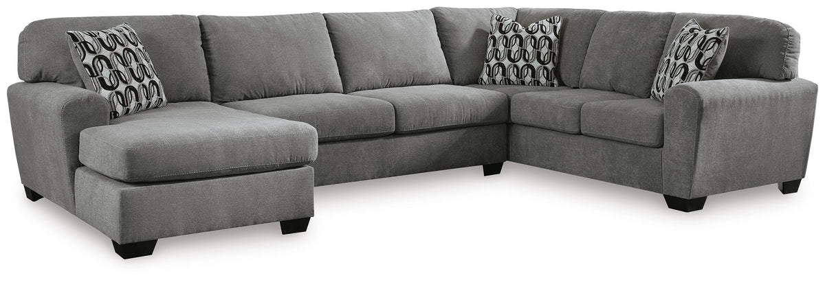 Birkdale Court sectional, 3-Piece Sectional with Chaise · Left-Facing Chaise · 137 × 90 × 38 in, view 1