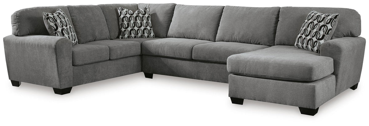 Birkdale Court sectional, 3-Piece Sectional with Chaise · Right-Facing Chaise · 90 × 137 × 38 in, view 1