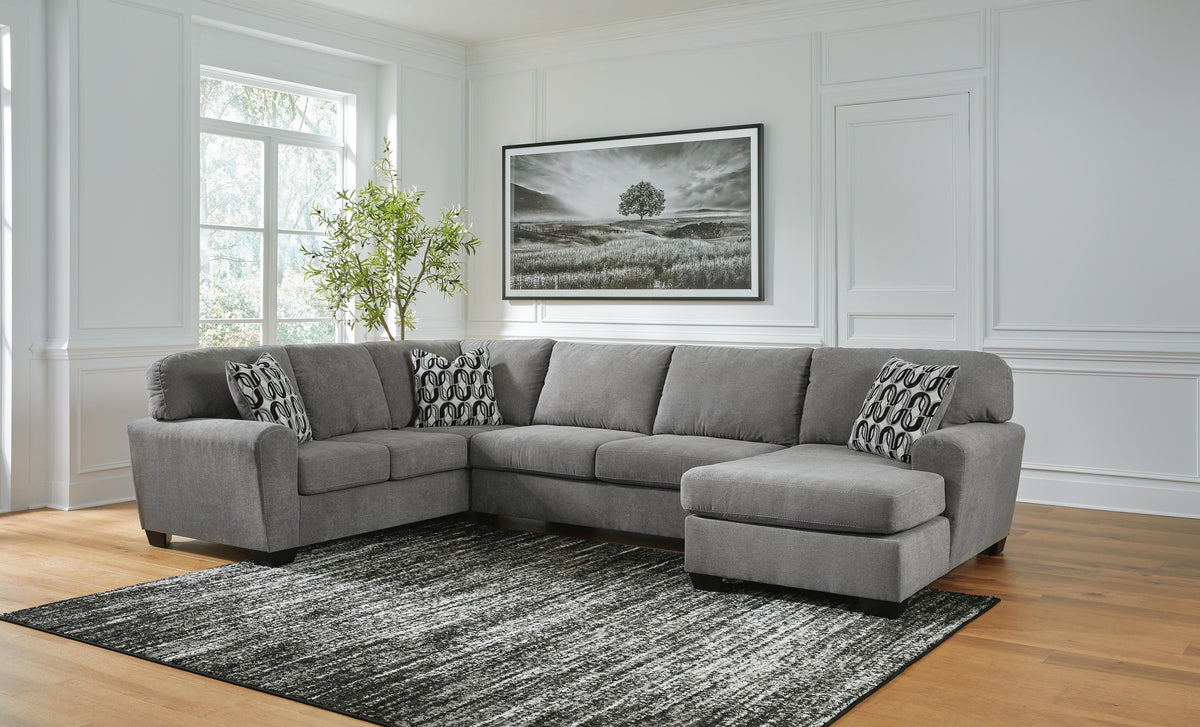 Birkdale Court sectional, 3-Piece Sectional with Chaise · Right-Facing Chaise · 90 × 137 × 38 in, view 2