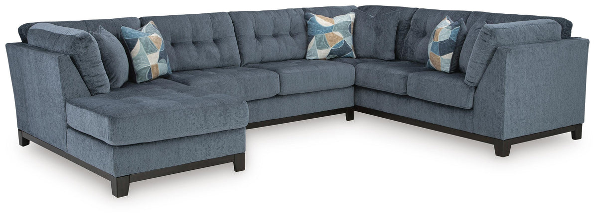 Maxon Place sectional, 3-Piece Sectional with Chaise · Left-Facing Chaise · 140 × 100 × 37 in, view 1