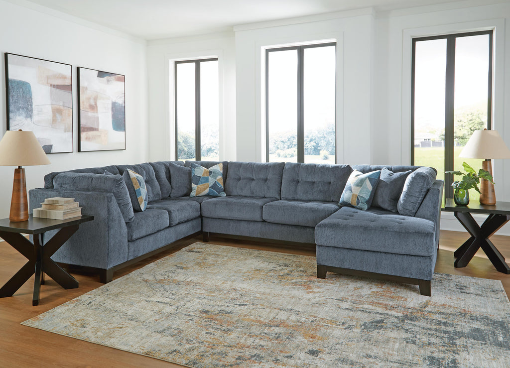 Maxon Place sectional, 3-Piece Sectional with Chaise · Right-Facing Chaise · 140 × 100 × 37 in, view 4
