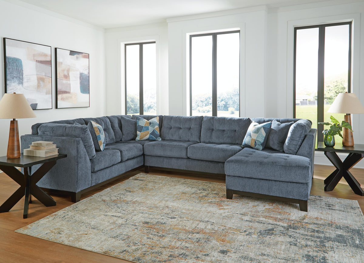 Maxon Place sectional, 3-Piece Sectional with Chaise · Right-Facing Chaise · 140 × 100 × 37 in, view 4