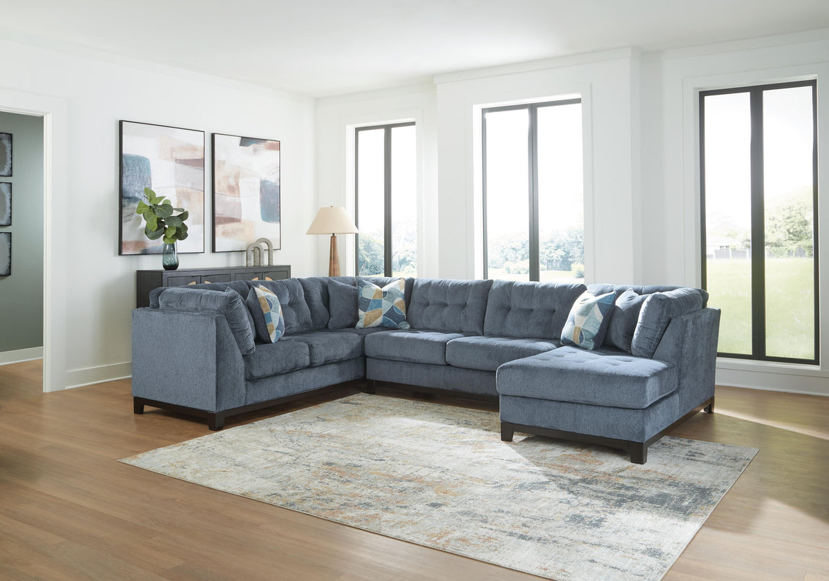 Maxon Place sectional, 3-Piece Sectional with Chaise · Right-Facing Chaise · 140 × 100 × 37 in, view 2