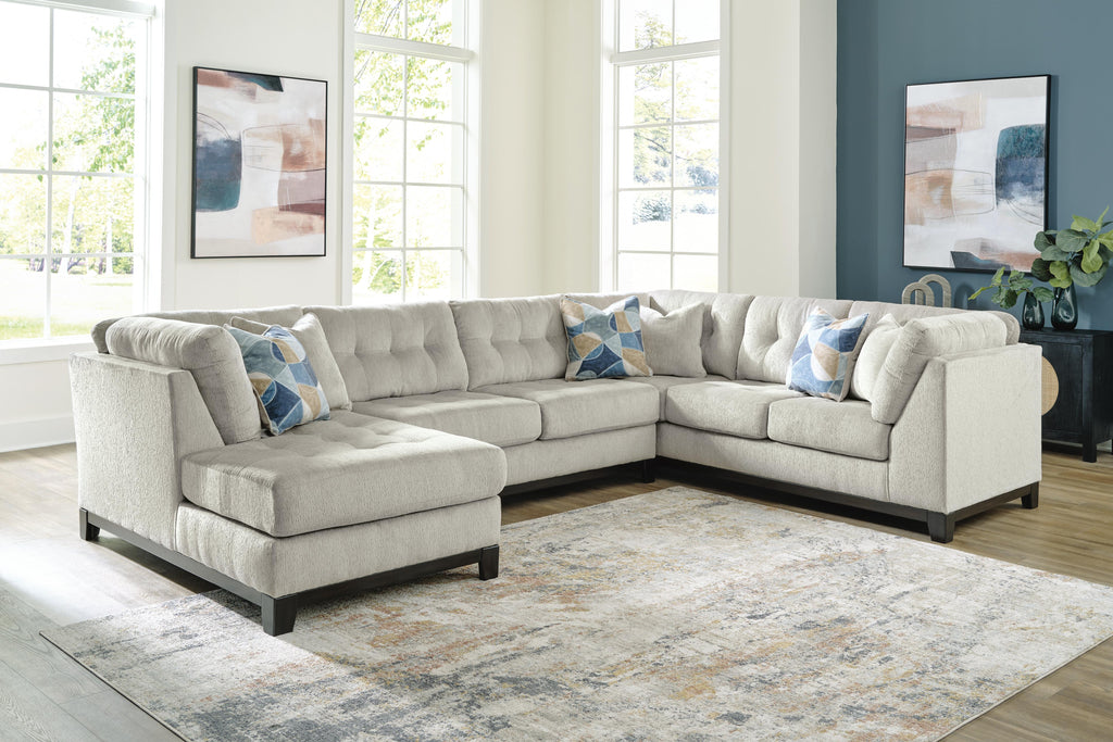 Maxon Place sectional, 3-Piece Sectional with Chaise · Left-Facing Chaise · 140 × 100 × 37 in, view 2