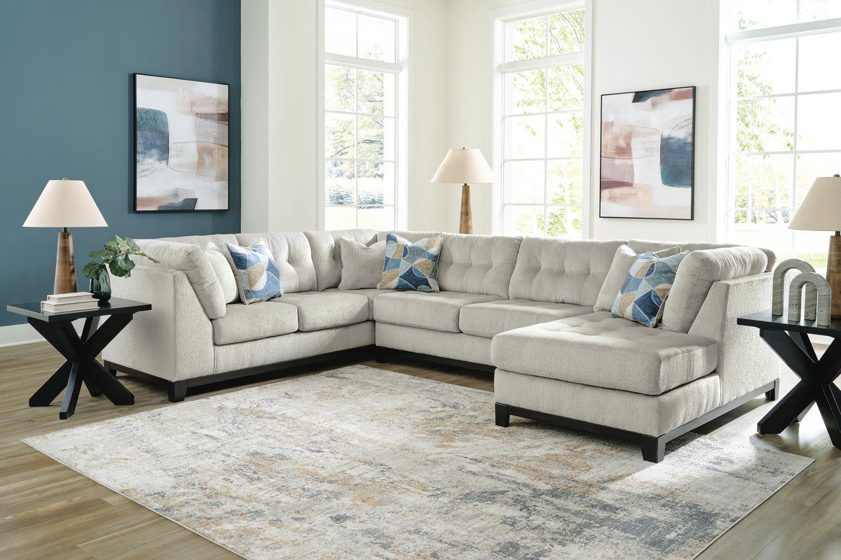 Maxon Place sectional, 3-Piece Sectional with Chaise · Right-Facing Chaise · 140 × 100 × 37 in, view 4