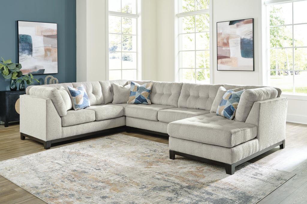 Maxon Place sectional, 3-Piece Sectional with Chaise · Right-Facing Chaise · 140 × 100 × 37 in, view 2