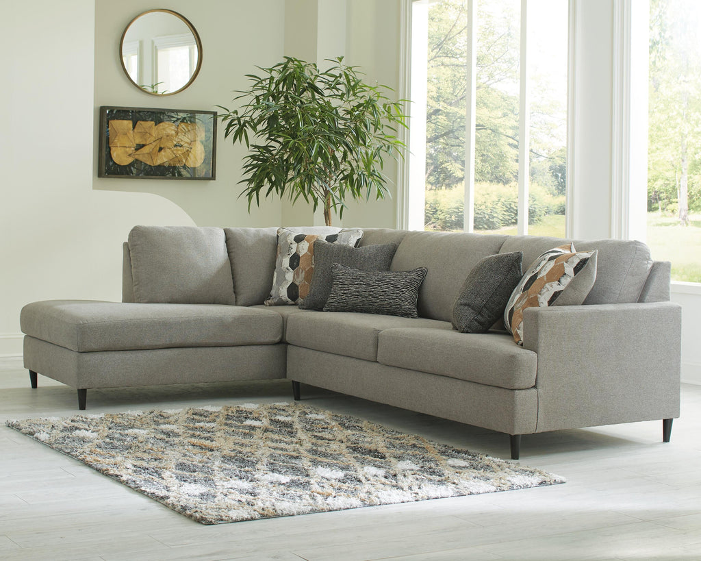 Santasia sectional, 2-Piece Sectional with Chaise · Left-Facing Chaise · 116 × 87 × 36 in, view 3