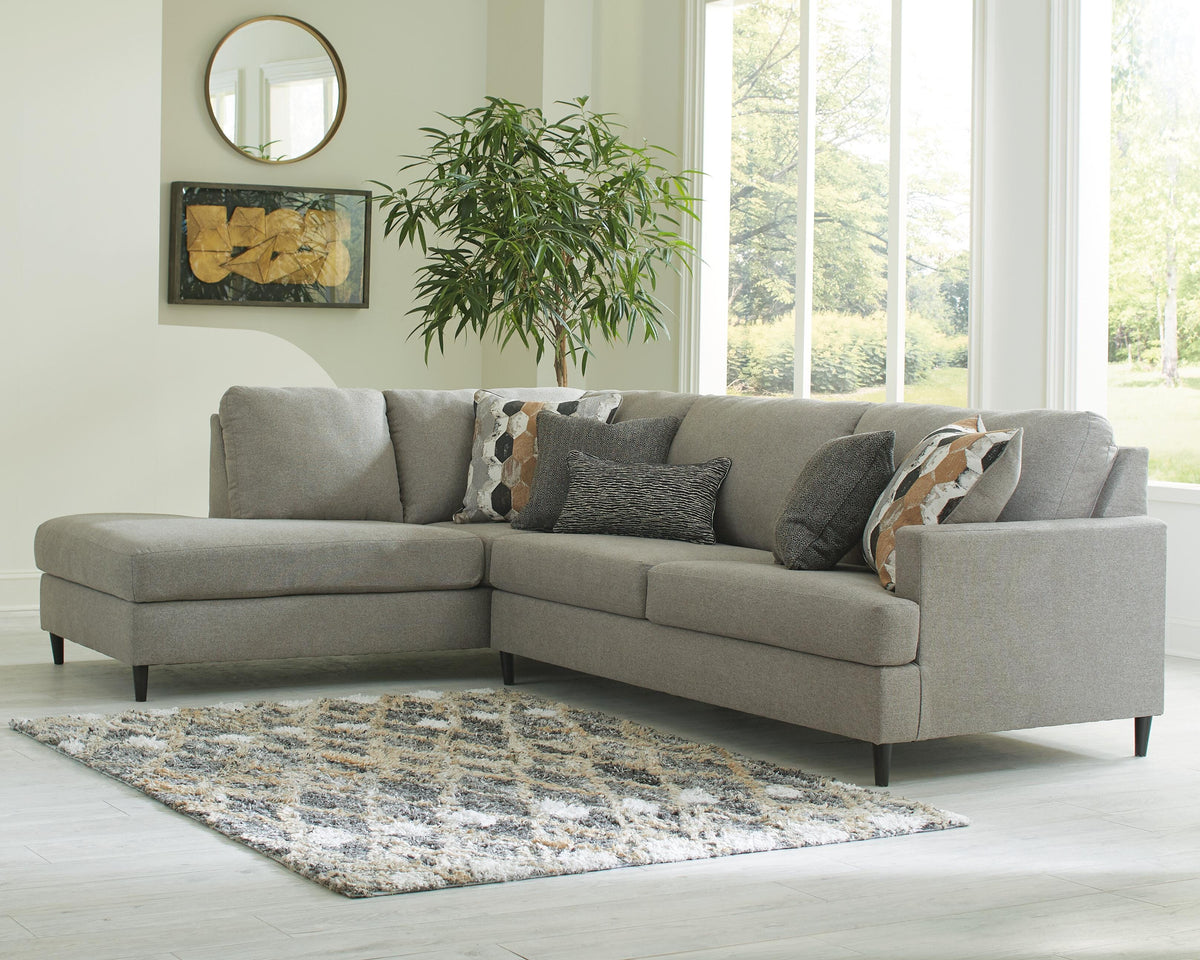 Santasia sectional, 2-Piece Sectional with Chaise · Left-Facing Chaise · 116 × 87 × 36 in, view 3