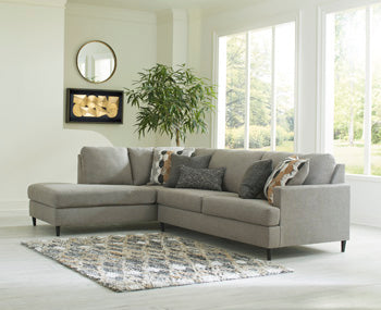 Santasia sectional, 2-Piece Sectional with Chaise · Left-Facing Chaise · 116 × 87 × 36 in, view 1