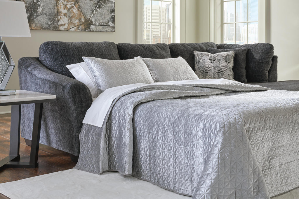 Biddeford sectional, 2-Piece Sleeper Sectional with Chaise · Right-Facing Chaise · 118 × 73 × 40 in, view 2